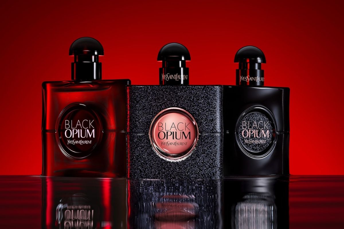 YSL Black Opium Eau de Parfum Over Red